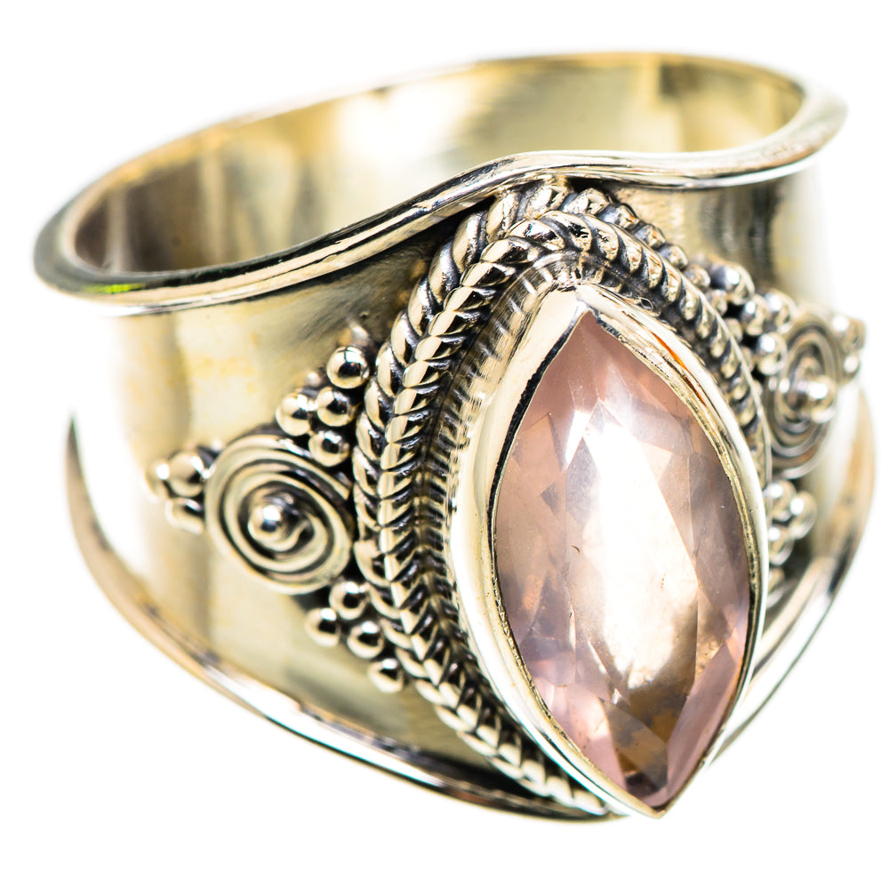 Rose Quartz Ring Size 8.75 (925 Sterling Silver) RING135636