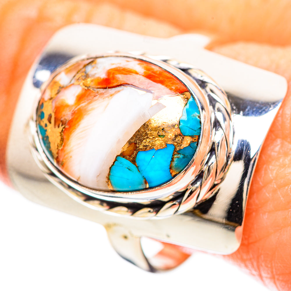 Spiny Oyster Turquoise Ring Size 10.5 (925 Sterling Silver) RING136501