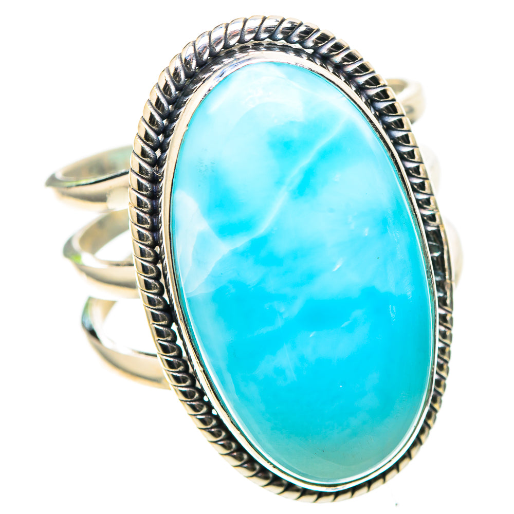 Larimar 925 Sterling Silver Ring Size 8 (925 Sterling Silver) RING137373