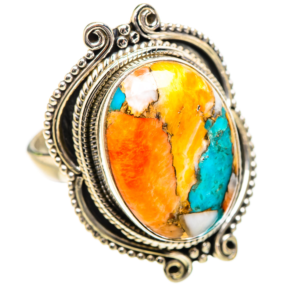 Spiny Oyster Turquoise 925 Sterling Silver Ring Size 9 Ana Co R135252