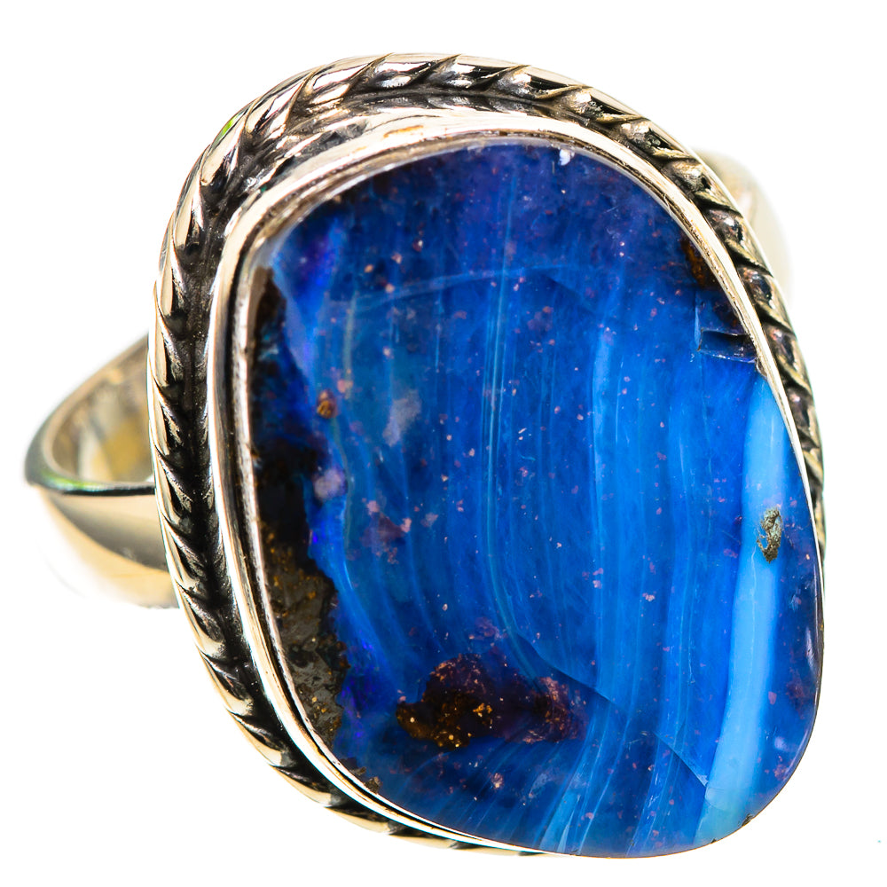 Boulder Opal 925 Sterling Silver Ring Size 8 (925 Sterling Silver) RING137641