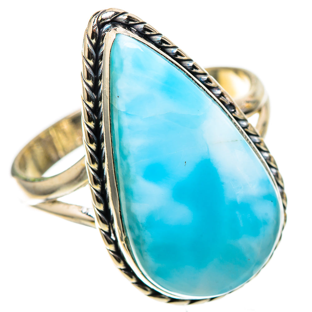 Larimar 925 Sterling Silver Ring Size 10.75 (925 Sterling Silver) RING137646