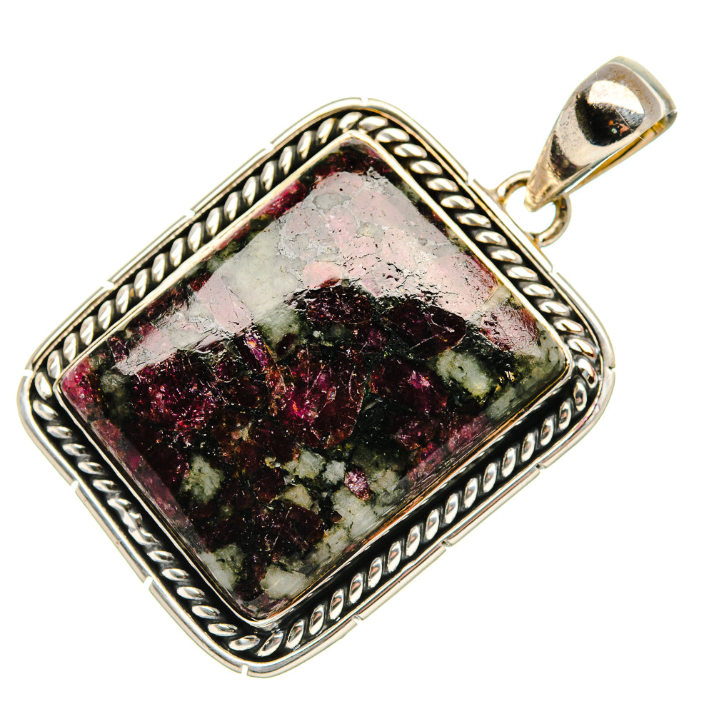 Russian Eudialyte Pendant 1 3/4" (925 Sterling Silver) PD37312
