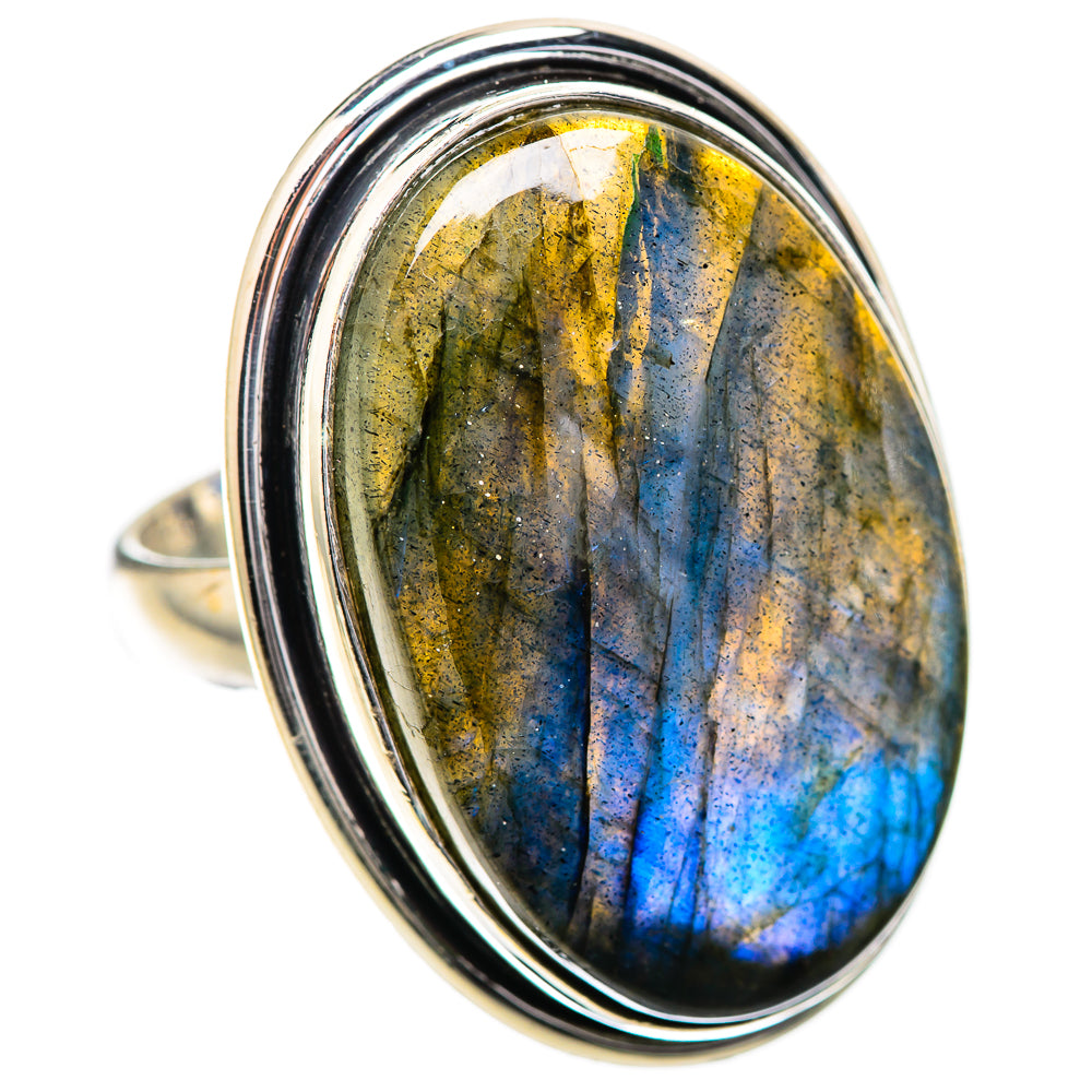 Large Labradorite Ring Size 8.5 (925 Sterling Silver) RING135895