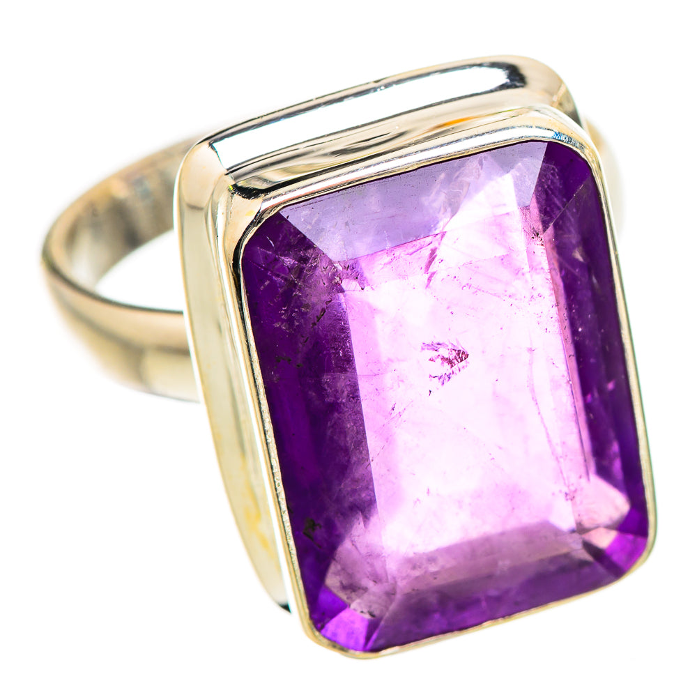 Faceted Amethyst Ring Size 7.25 (925 Sterling Silver) RING135289
