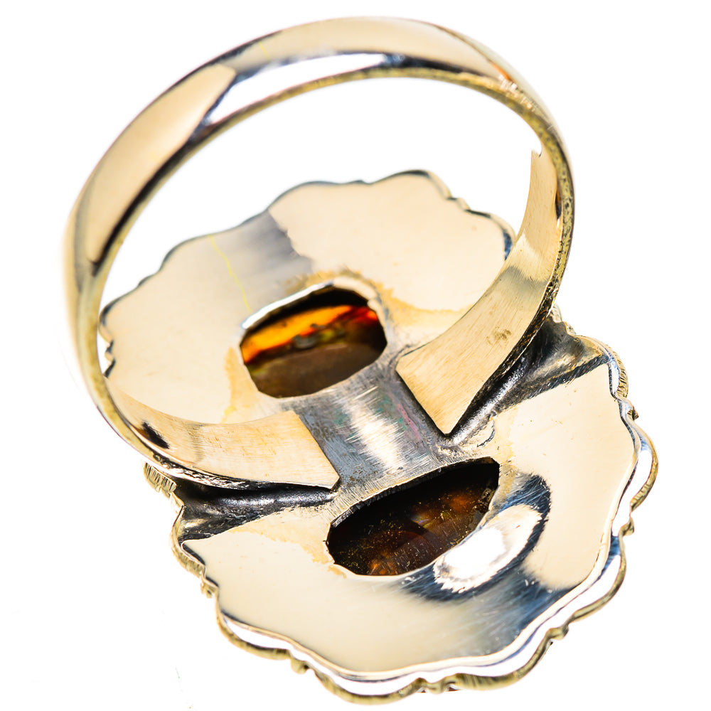 Large Mexican Fire Agate Ring Size 8.75 (925 Sterling Silver) RING135774