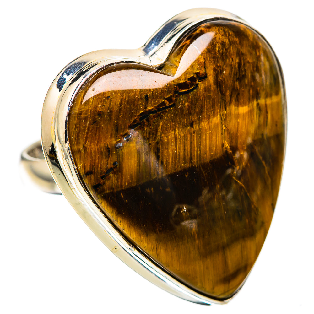 Large Tiger Eye Ring Size 8 (925 Sterling Silver) RING135982