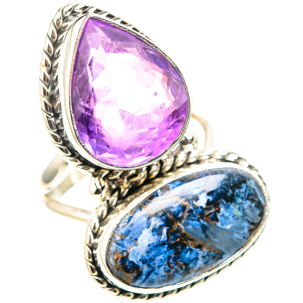 Large Pietersite, Amethyst 925 Sterling Silver Ring Size 7 (925 Sterling Silver) RING137530
