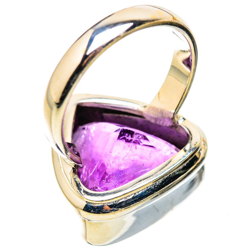 Anasilvercos Faceted Amethyst Ring Size 4.75 (925 Sterling Silver)