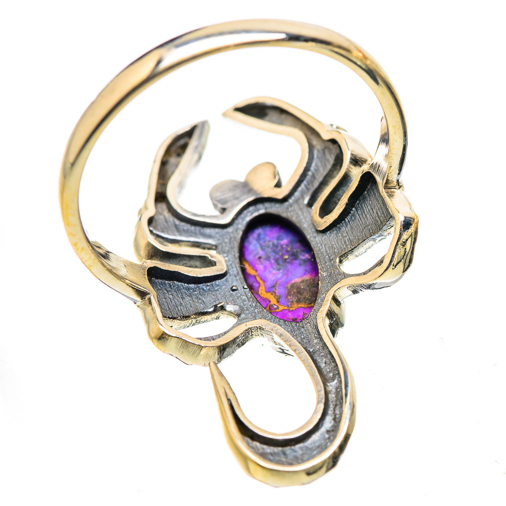 Anasilvercos Purple Copper Composite Turquoise Ring Size 10 (925 Sterling Silver)