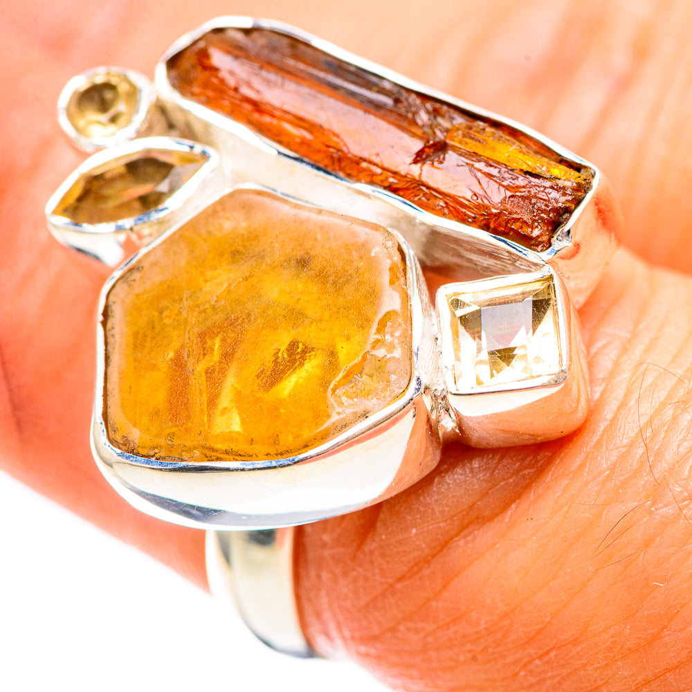 Citrine 925 Sterling Silver Ring Size 6.5 Ana Co R136235
