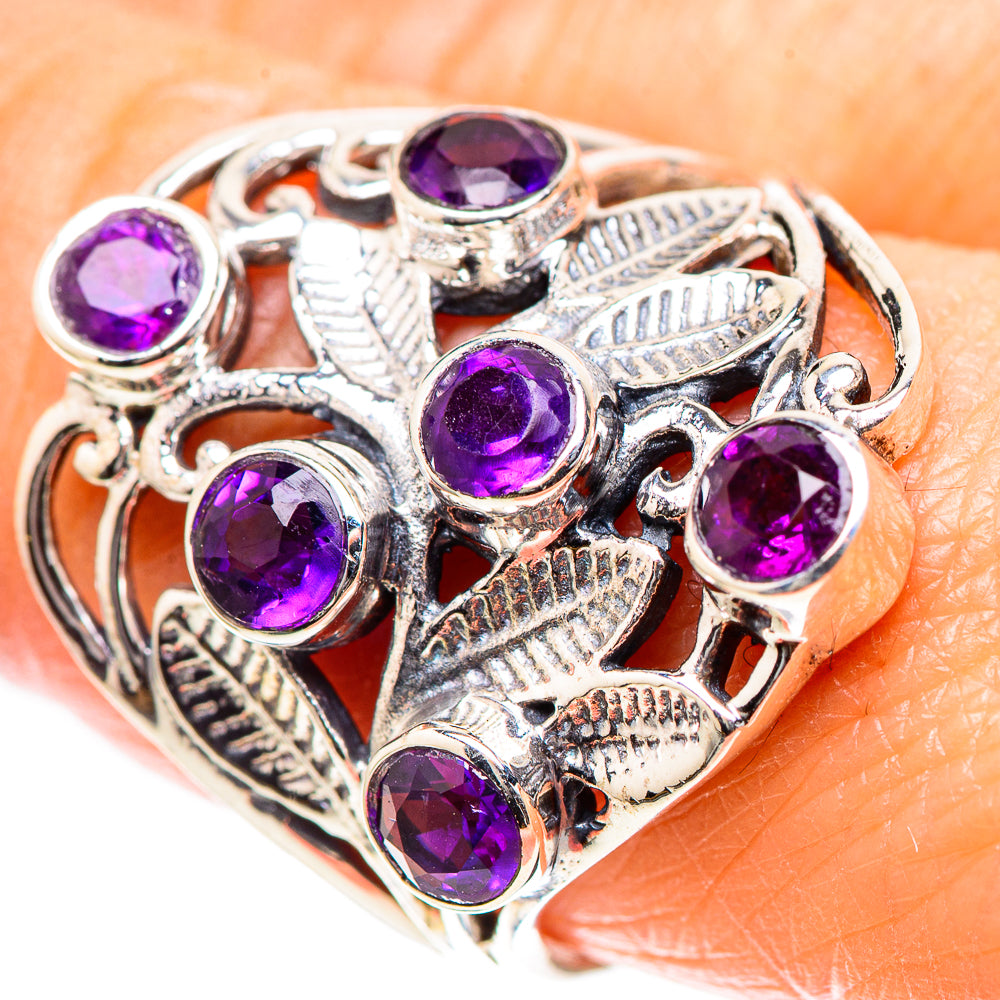 Faceted Amethyst Ring Size 9.25 (925 Sterling Silver) RING136648