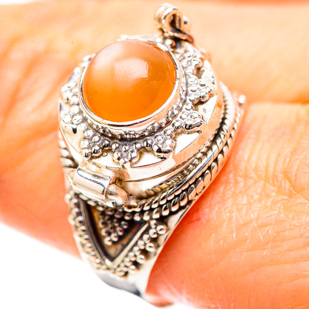 Poison Peach Moonstone 925 Sterling Silver Ring Size 10 (925 Sterling Silver) RING137248