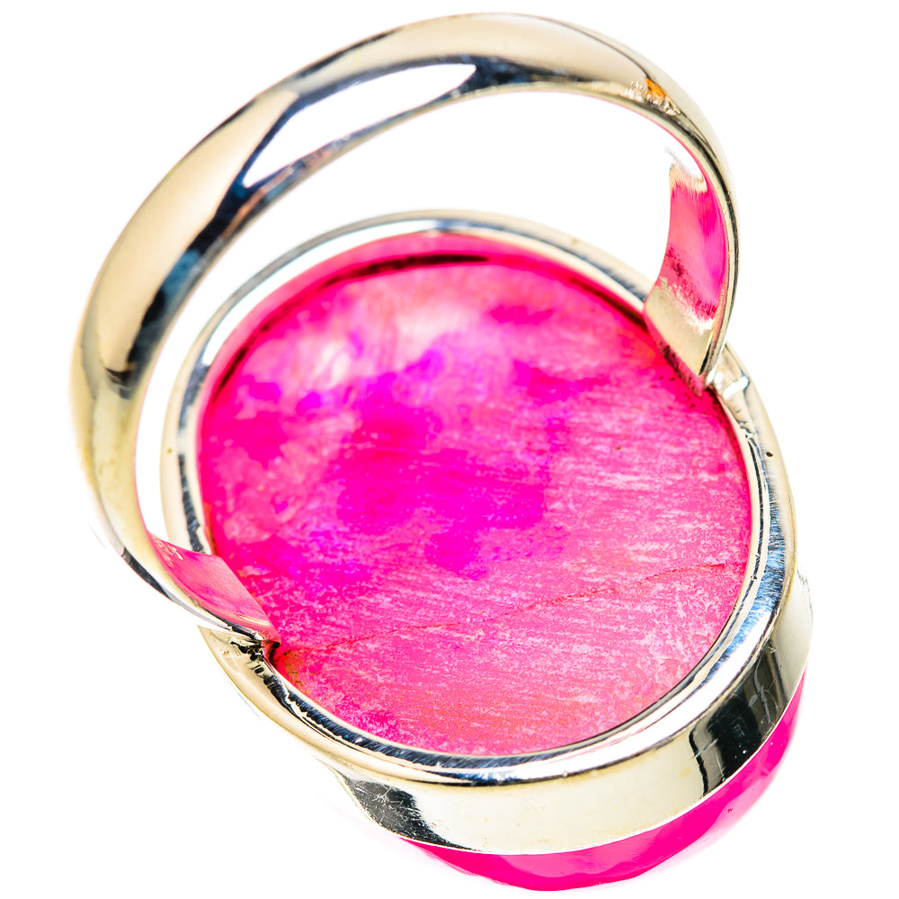 Large Pink Window Druzy Ring Size 9.5 (925 Sterling Silver) RING135591