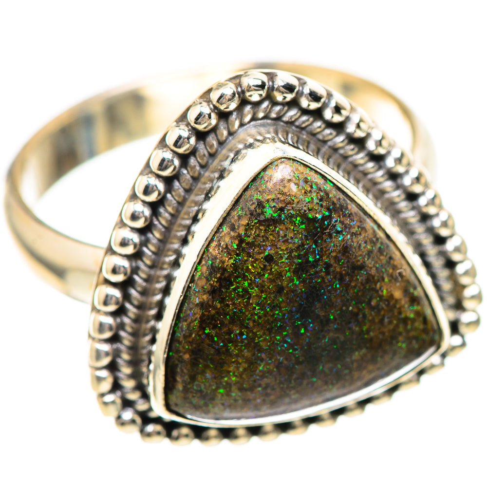 Andamooka Opal 925 Sterling Silver Ring Size 6.25 Ana Co R136322