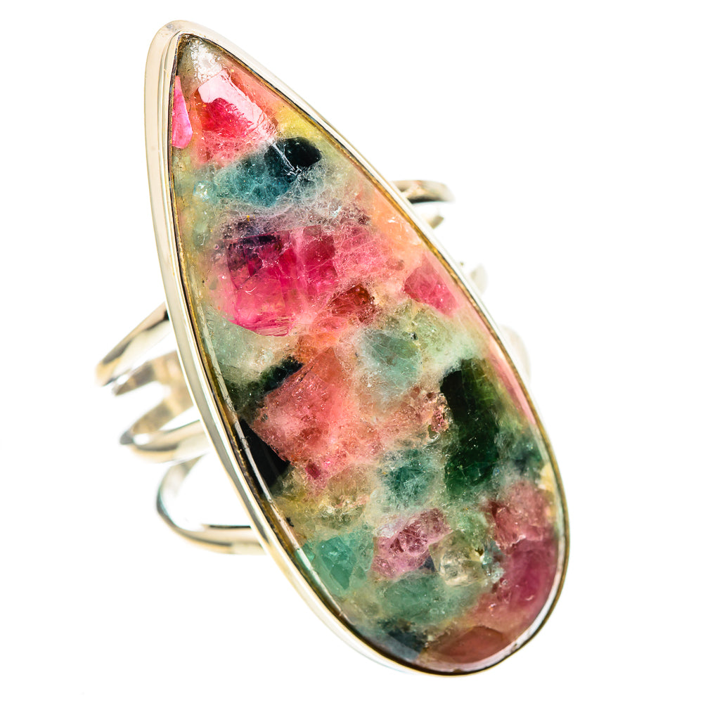 Huge Natural Tourmaline 925 Sterling Silver Ring Size 10.5 (925 Sterling Silver) RING137763