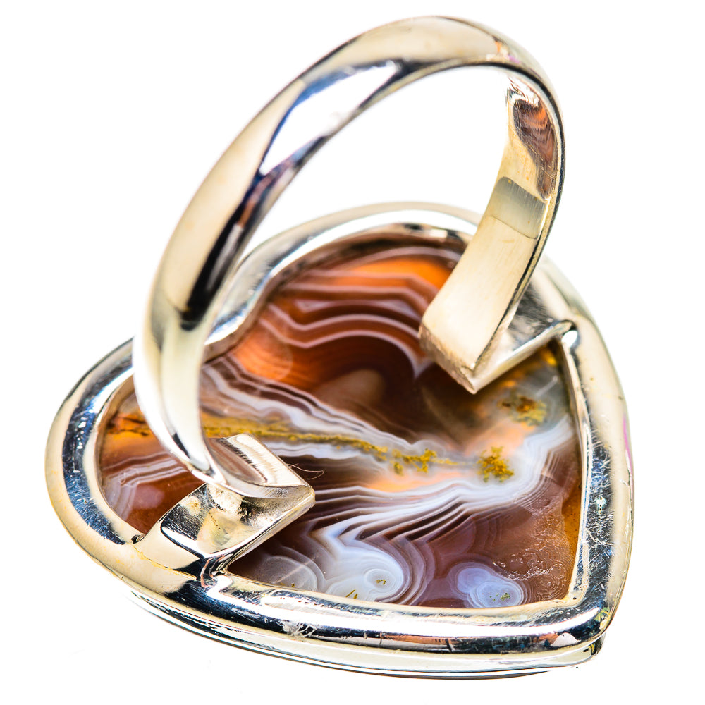 Large Botswana Agate Ring Size 10.75 (925 Sterling Silver) RING135949
