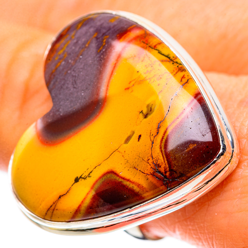 Large Mookaite Ring Size 9 (925 Sterling Silver) RING136090