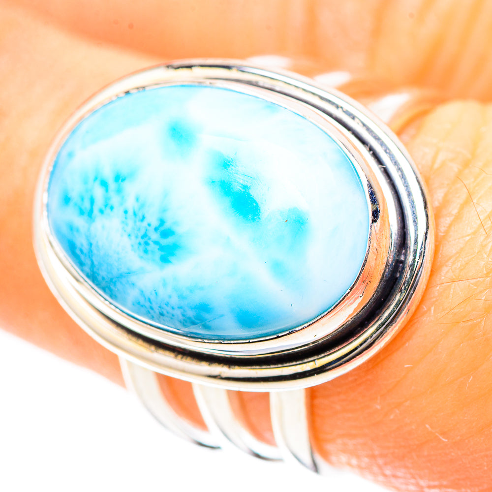 Larimar 925 Sterling Silver Ring Size 7 (925 Sterling Silver) RING137171