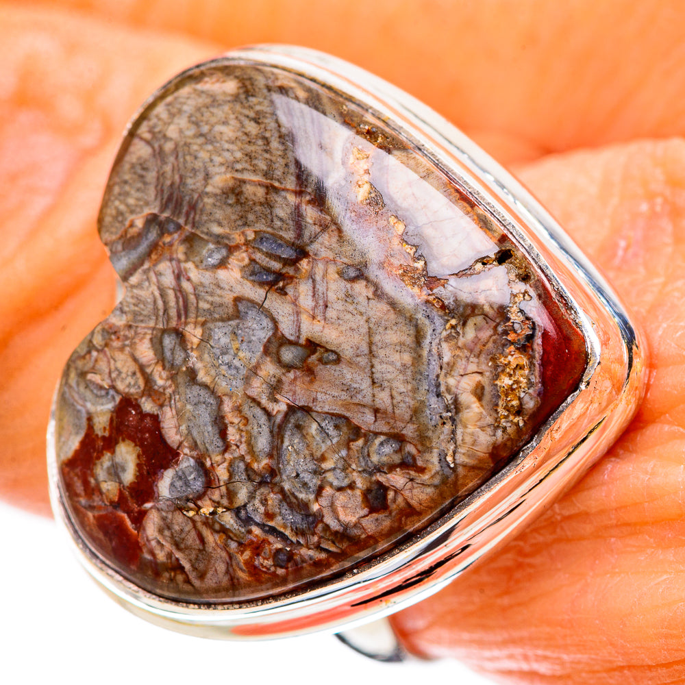 Large Mushroom Rhyolite Ring Size 9 (925 Sterling Silver) RING136164