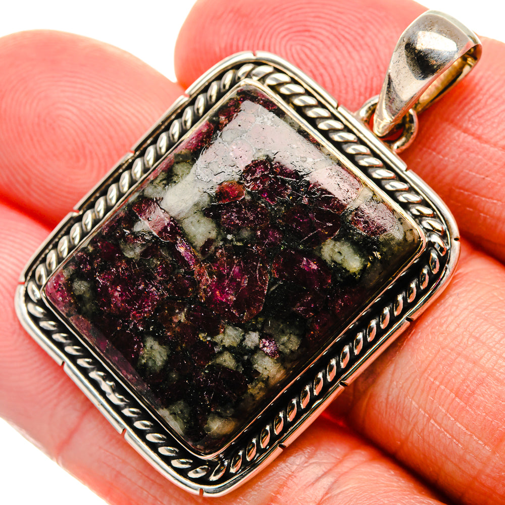Russian Eudialyte Pendant 1 3/4" (925 Sterling Silver) PD37312