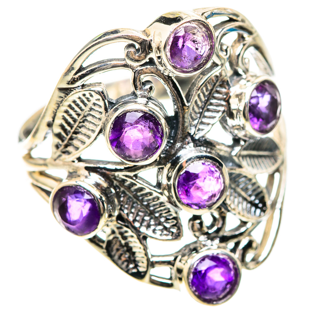 Faceted Amethyst Ring Size 9.75 (925 Sterling Silver) RING136258