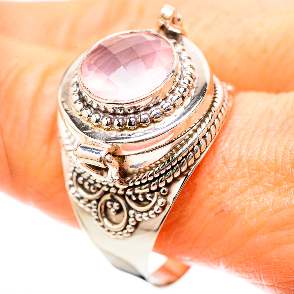 Poison Rose Quartz 925 Sterling Silver Ring Size 11.75 (925 Sterling Silver) RING137285