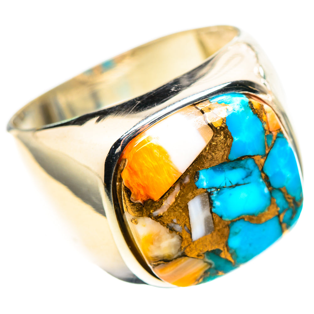 Spiny Oyster Turquoise Ring Size 8 (925 Sterling Silver) RING136900