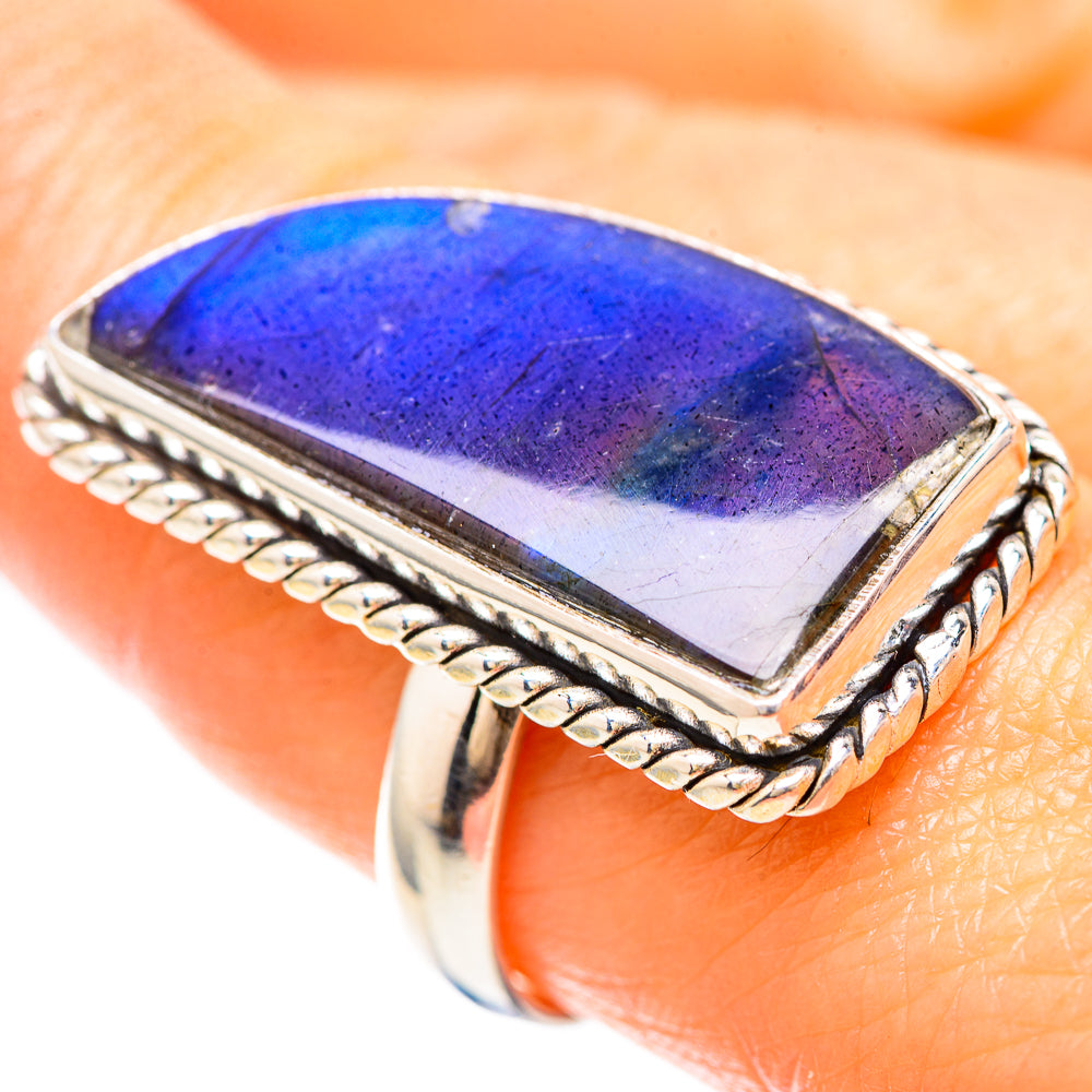 Large Labradorite Ring Size 8.5 (925 Sterling Silver) RING136515