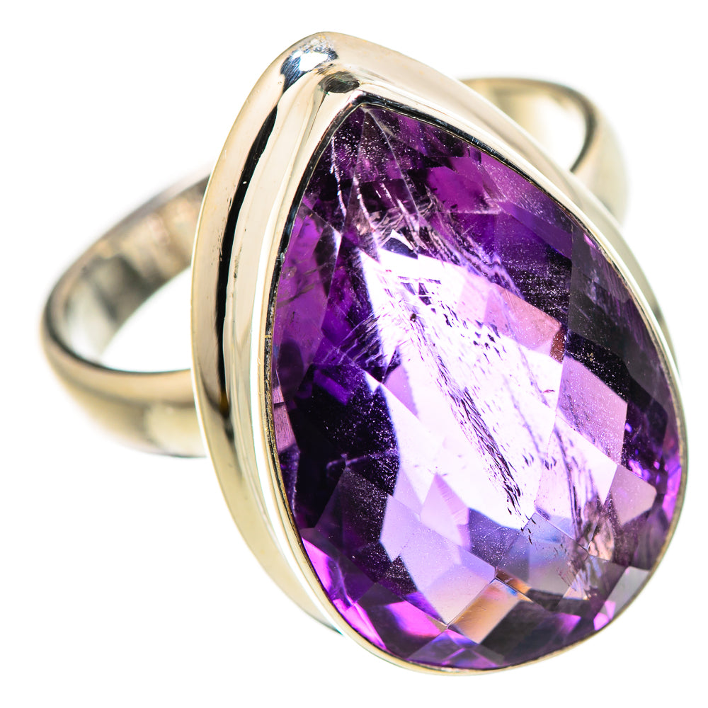 Faceted Amethyst Ring Size 8 (925 Sterling Silver) RING134648