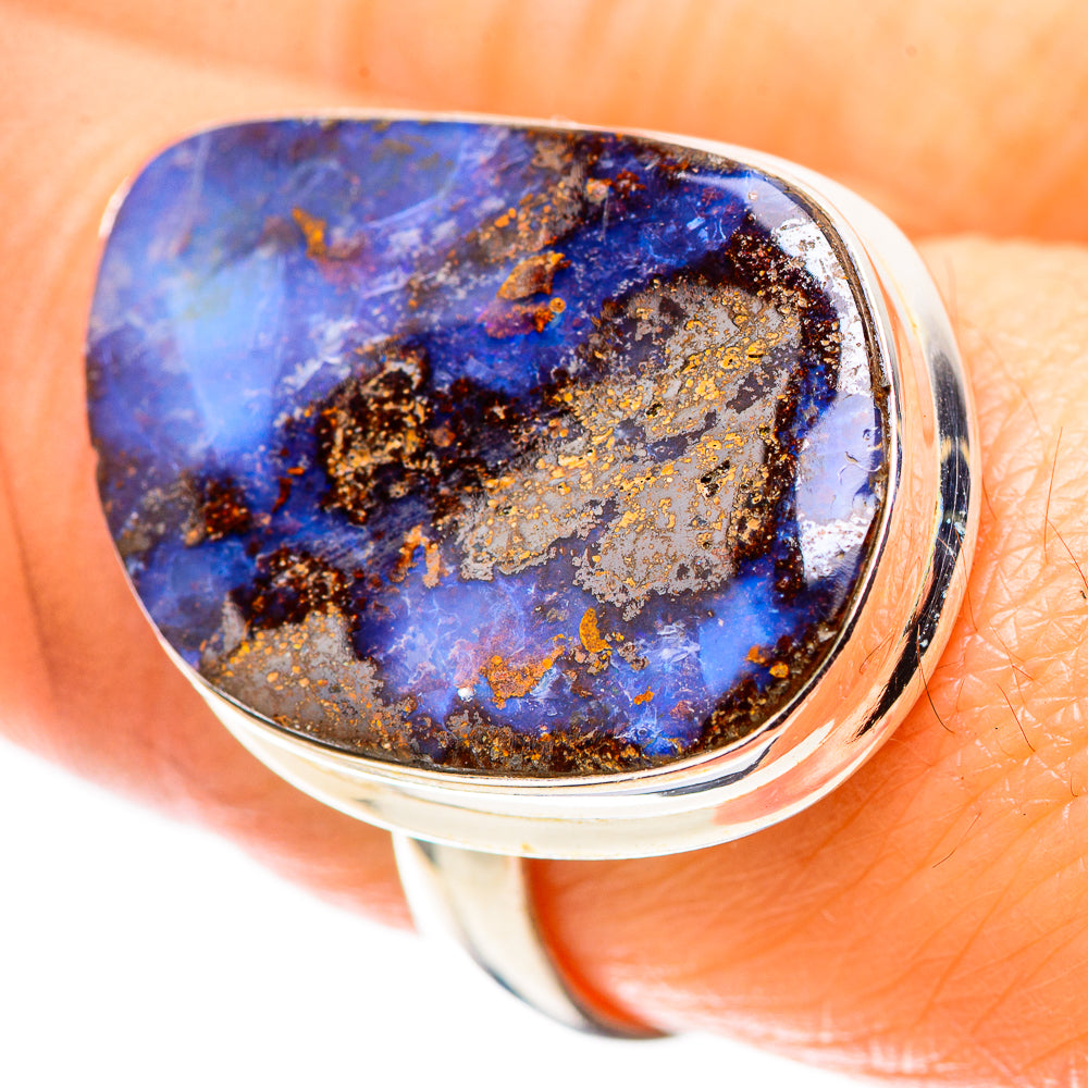 Australian Boulder Opal Ring Size 8.75 (925 Sterling Silver) RING136903