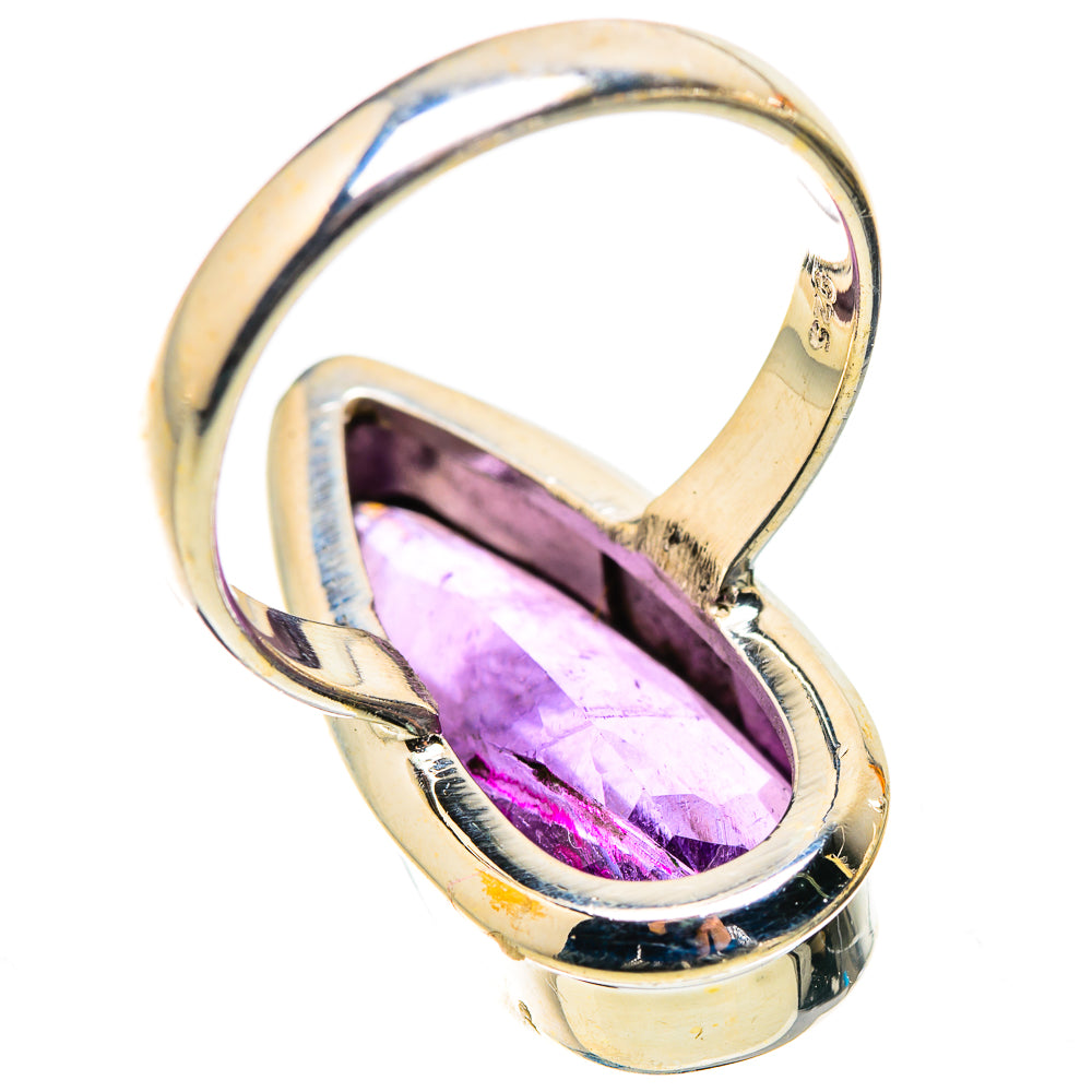Anasilvercos Faceted Amethyst Ring Size 8 (925 Sterling Silver)