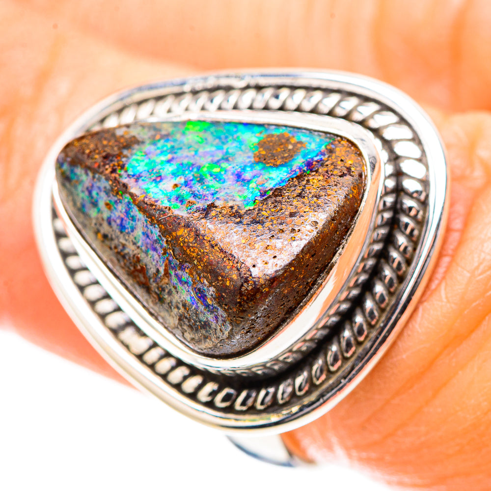 Boulder Opal Ring Size 6 (925 Sterling Silver) RING136729