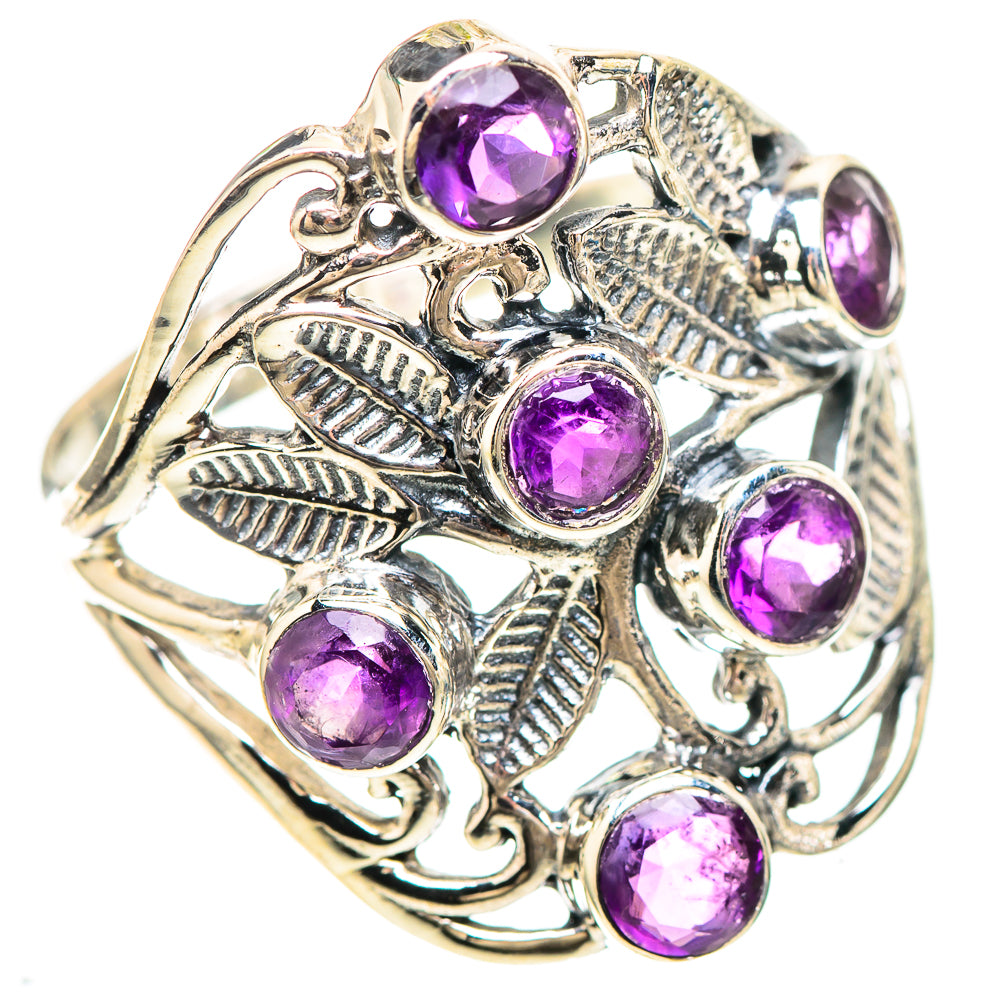 Faceted Amethyst Ring Size 9.75 (925 Sterling Silver) RING137097