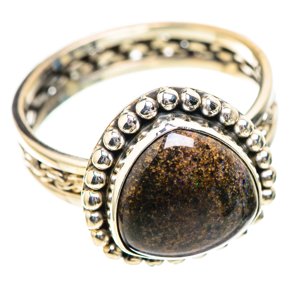 Andamooka Opal Ring Size 9.75 (925 Sterling Silver) RING136224