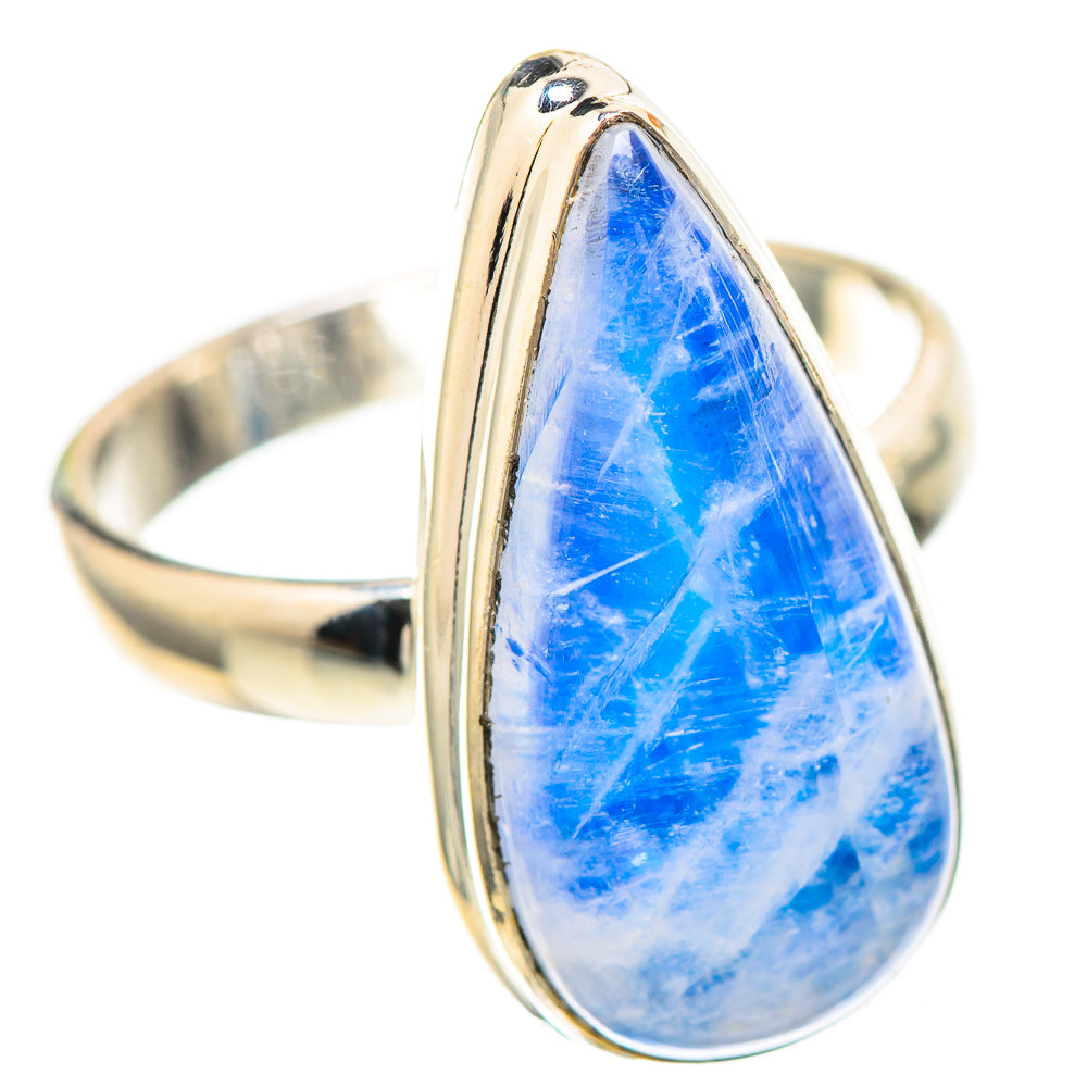 Blue Moonstone Ring Size 8.5 (925 Sterling Silver) RING137117