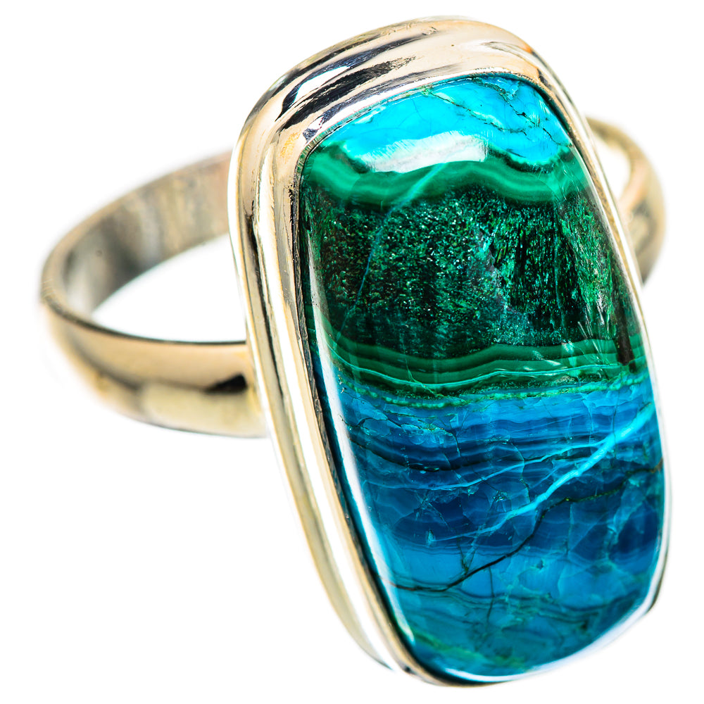 Malachite In Chrysocolla Ring Size 10 (925 Sterling Silver) RING135860