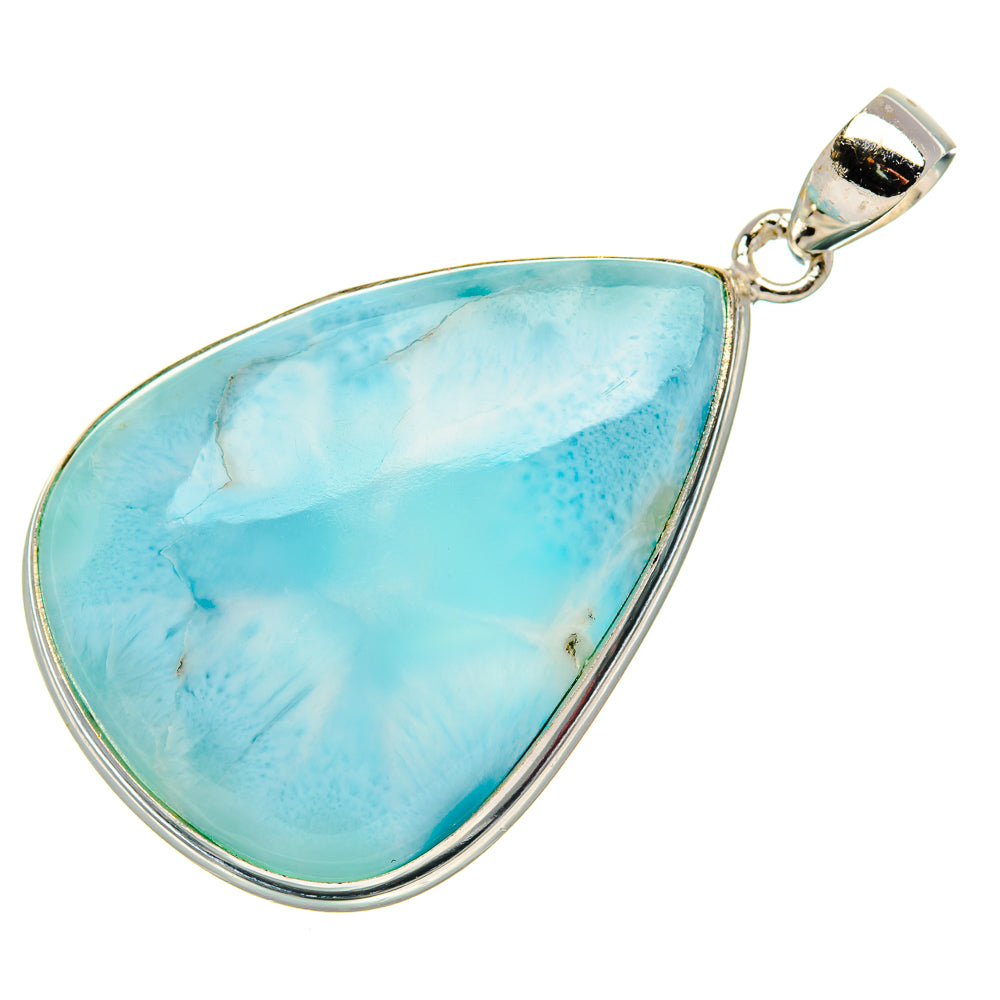 Larimar Pendant 2"  (925 Sterling Silver) PD37161