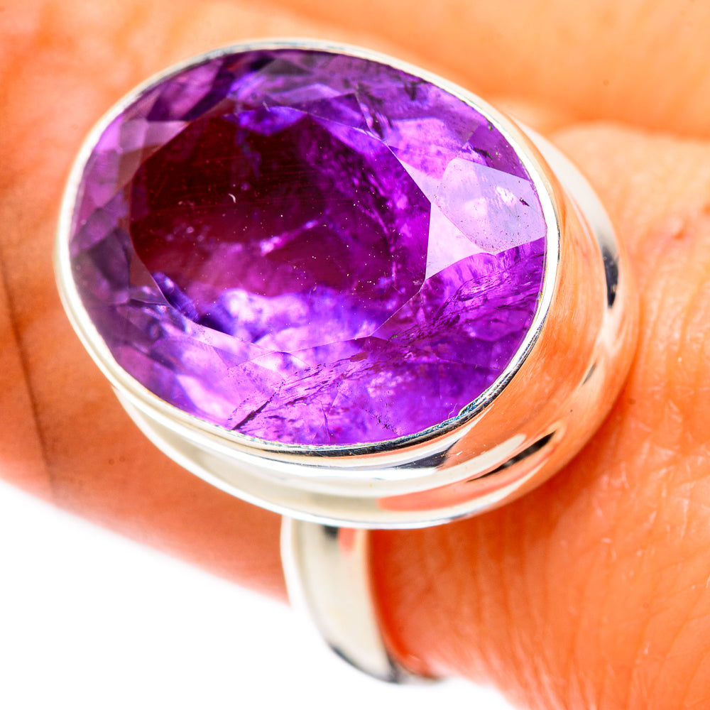 Faceted Amethyst Ring Size 8.75 (925 Sterling Silver) RING135407
