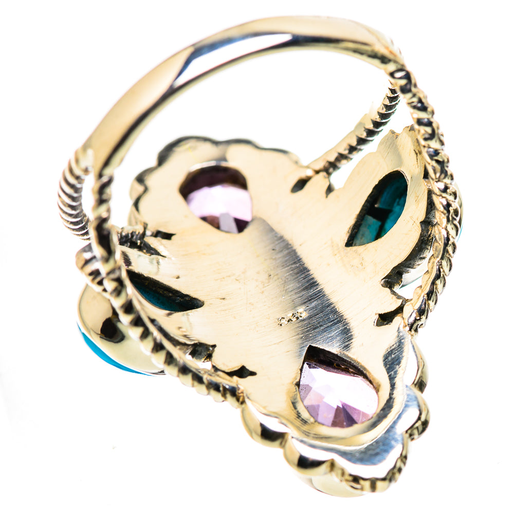 Faceted Amethyst, Sleeping Beauty Turquoise Ring Size 5.75 (925 Sterling Silver) RING134615