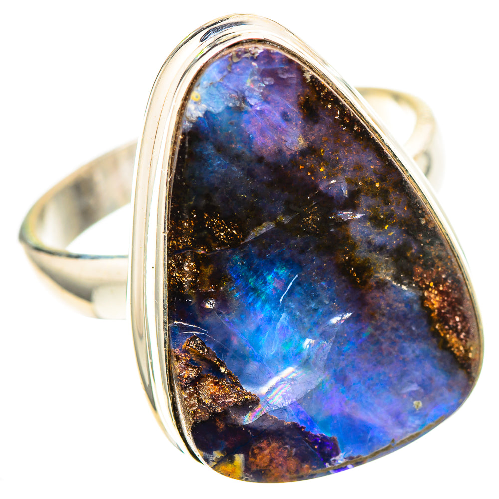 Australian Boulder Opal Ring Size 10 (925 Sterling Silver) RING136857