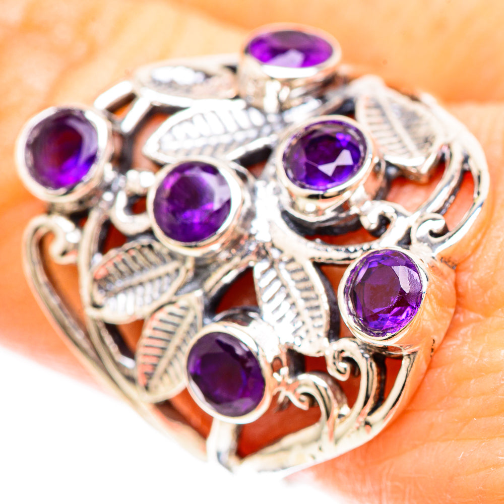 Faceted Amethyst Ring Size 9 (925 Sterling Silver) RING137013