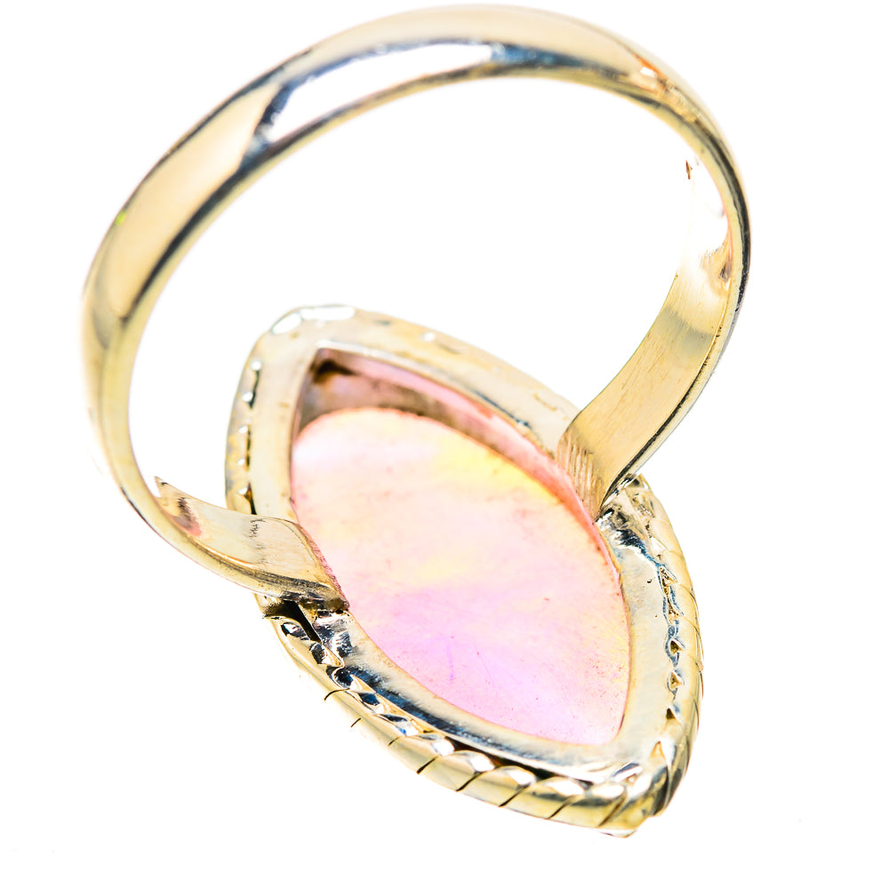 Anasilvercos Aura Opal Ring Size 10 (925 Sterling Silver)