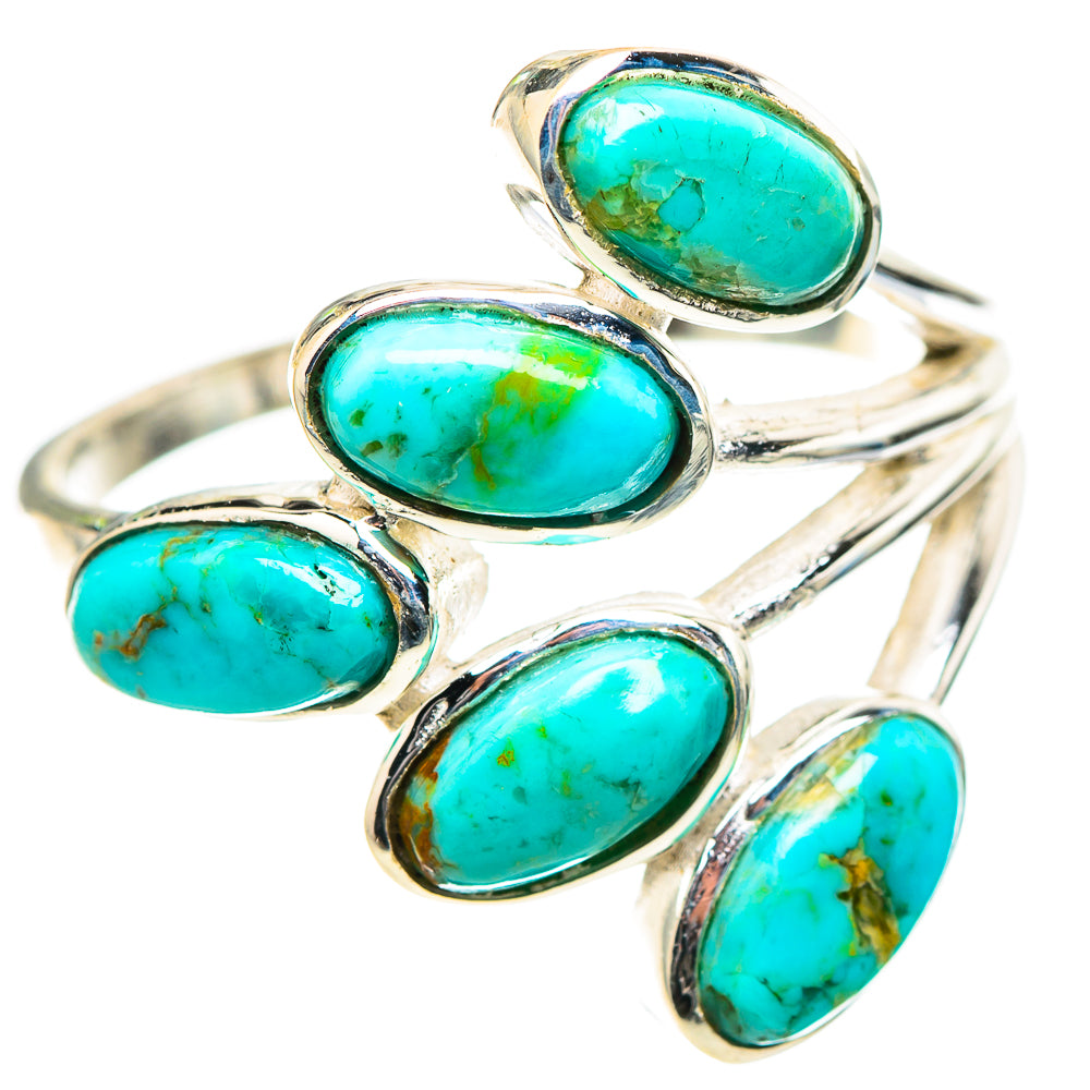 Blue Copper Composite Turquoise Ring Size 9.75 (925 Sterling Silver) RING136592