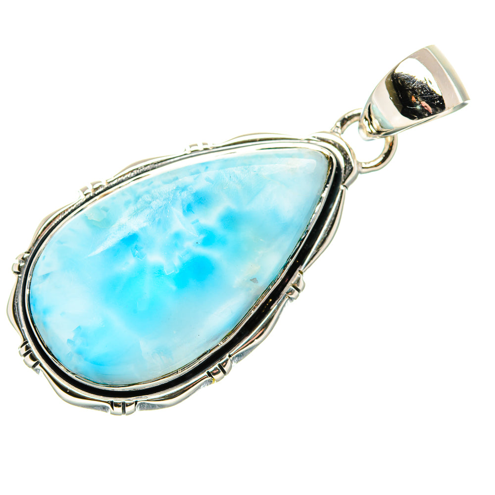 Larimar Pendant 1 3/4" (925 Sterling Silver) PD36302