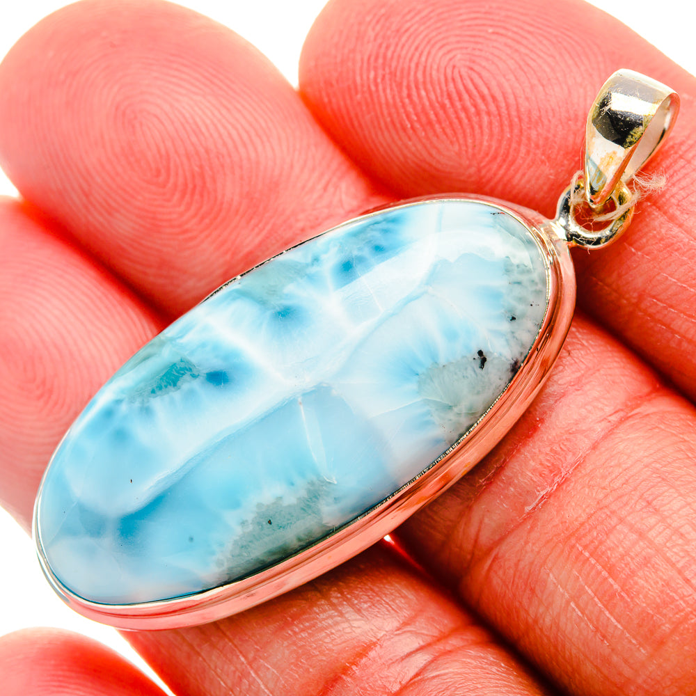 Larimar Pendant 2" (925 Sterling Silver) PD37064