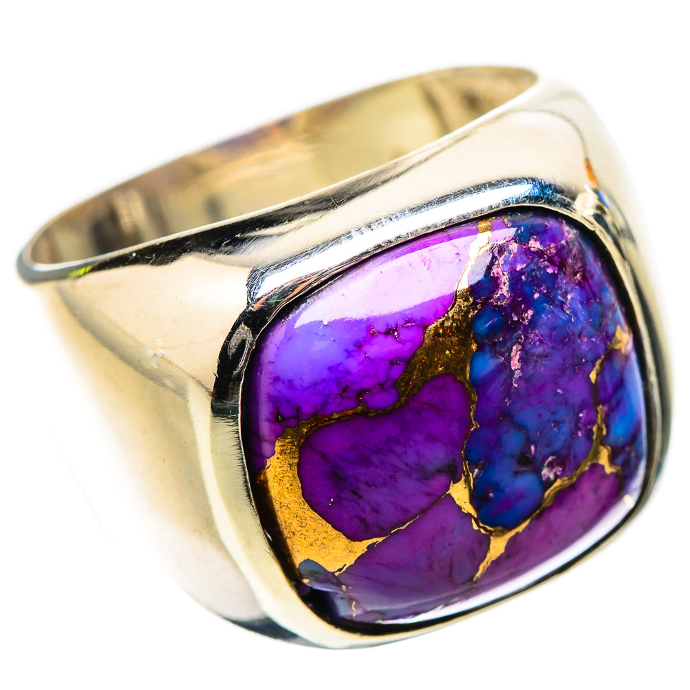 Anasilvercos Purple Copper Composite Turquoise Ring Size 7 (925 Sterling Silver)