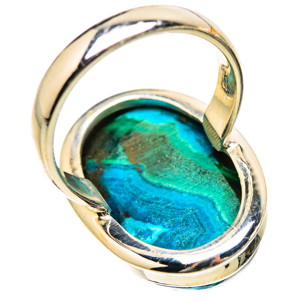 Malachite In Chrysocolla Ring Size 7.25 (925 Sterling Silver) RING135411