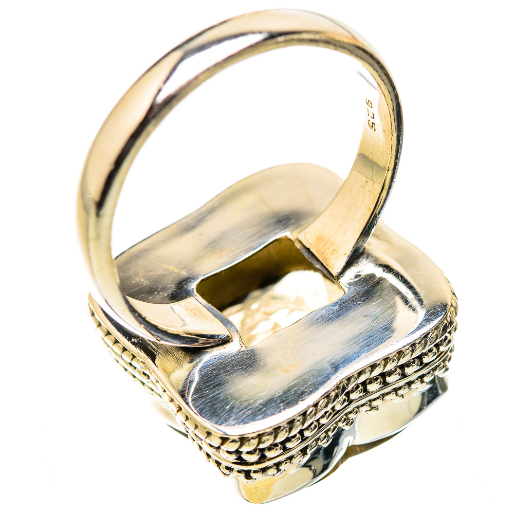 Anasilvercos Large Smoky Quartz Ring Size 9 (925 Sterling Silver)