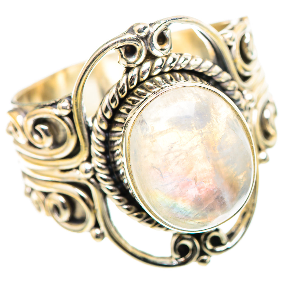 Rainbow Moonstone Ring Size 9 (925 Sterling Silver) RING136651